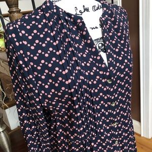 ANTHRO Maeve Polka Dot Blouse